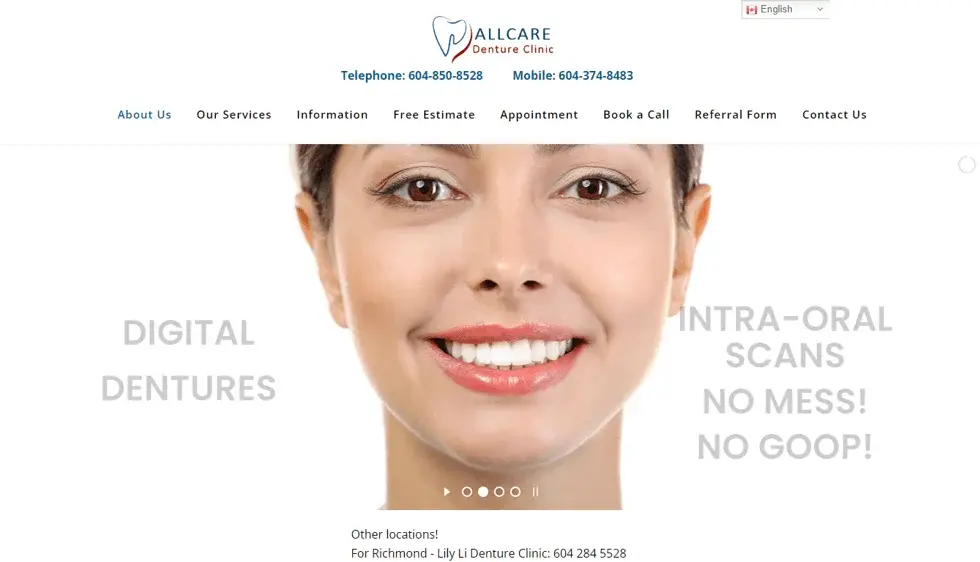 All Care Denture Clinic project preview