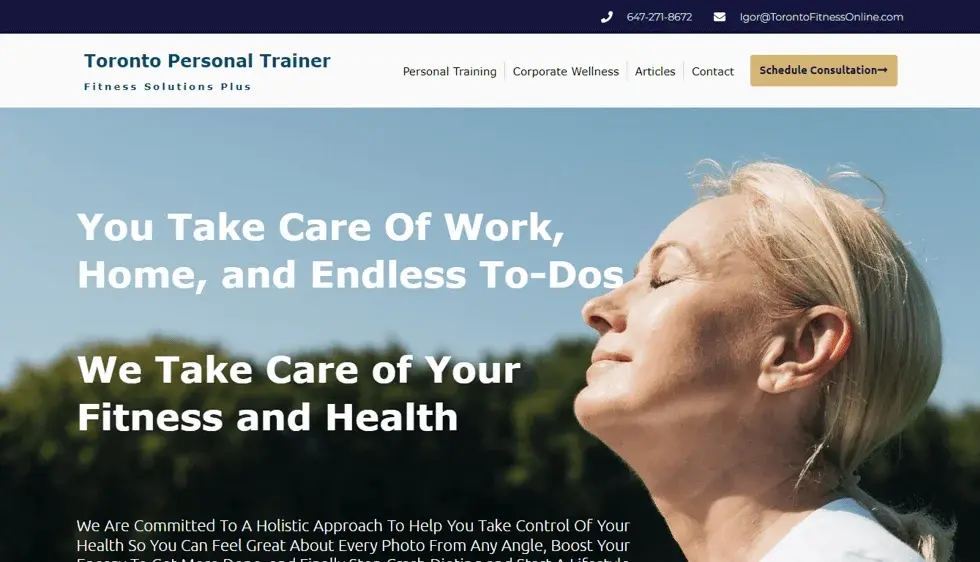 Fitness Solutions Plus project preview