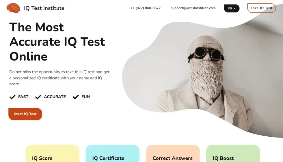 IQ Test Institute project preview