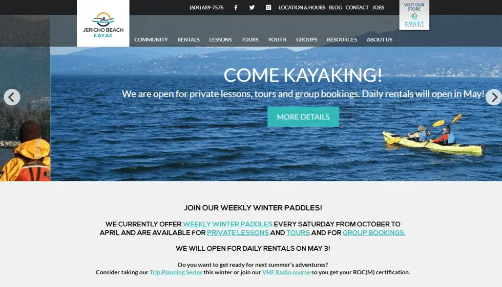 Jericho Beach Kayak project preview